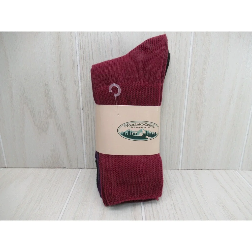 Woodland Creek 3 pack Thermal Socks Woman's purple black